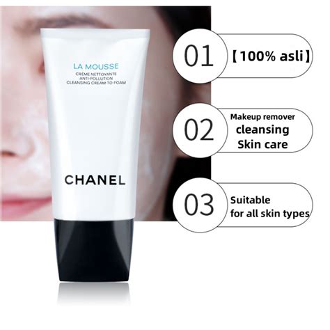 chanel remover|chanel anti pollution cleansing cream to foam.